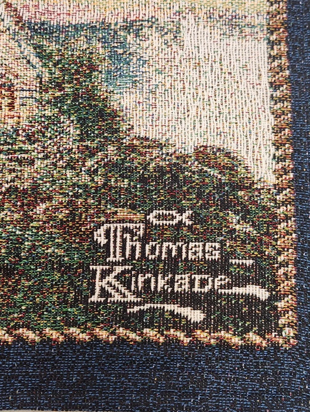 Thomas Kinkade A Light in the Storm Tapestry Standard Shams Pair NWT Tag USA